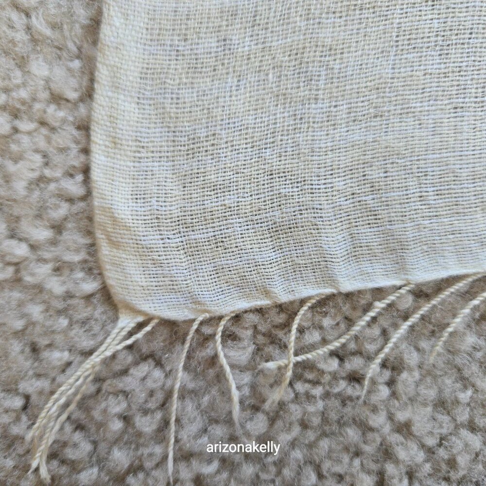 NWT Eileen Fisher Handloomed Ethiopian Artisan Cotton Scarf - Picture 5 of 16